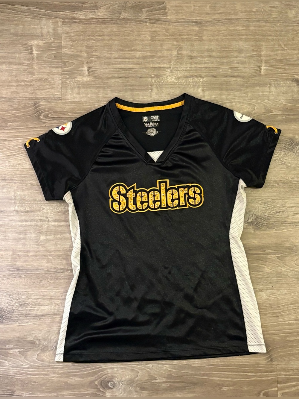 Women's Black Short Sleeve Jersey Top